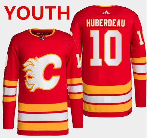 Youth Calgary Flames #10 Jonathan Huberdeau Red Adidas Stitched Jersey Dzhi->washington capitals->NHL Jersey